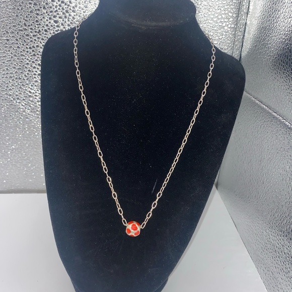 Vintage 925 Pandora Ale Ball Chain Heart Pendant Designs. 19” 9.09 grams - Picture 3 of 8